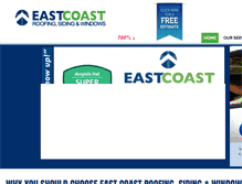 Tablet Screenshot of eastcoastroofing.com